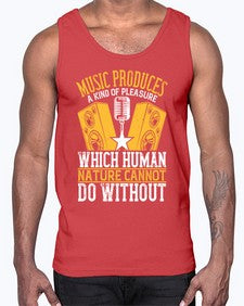 Music produces a kind of pleasure which human nature cannot do without 36#- dance2- Cotton Tank