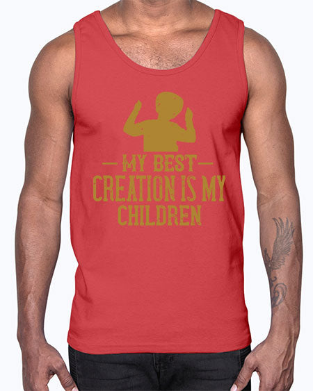 My best creation is my children Style 157#- kids- Cotton Tank