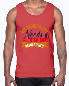 My tranquility needs to be refurbished 140#- chess- Cotton Tank