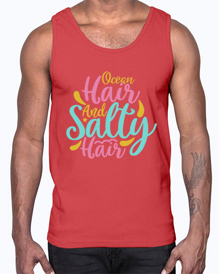OCEAN HAIR SALTY HAIR Style 60#- summer- Cotton Tank