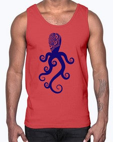 OctopusMandalaPNG 960#- mandala- Cotton Tank