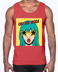 Oh My God 963#- art pop art- Cotton Tank