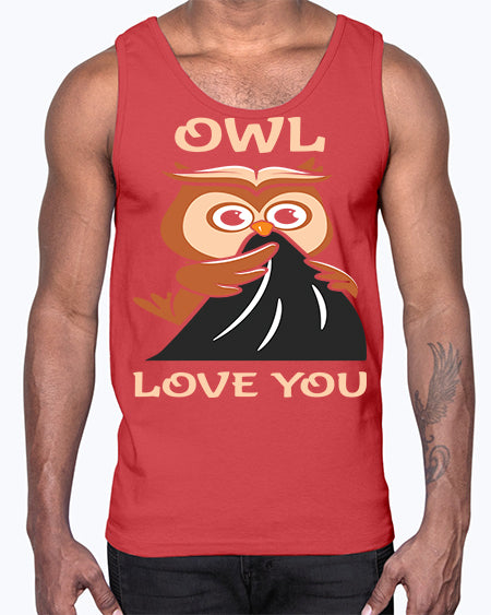 Owl Love You A TurtleRabbit 12#- owl- Cotton Tank