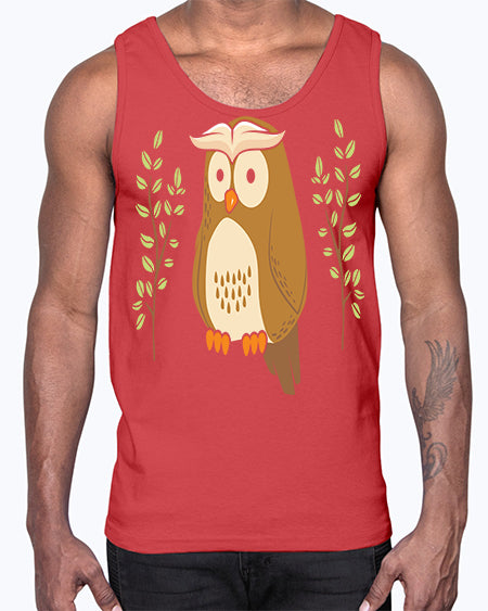 Owl of Athena Long Sleeve A TurtleRabbit 14#- owl- Cotton Tank