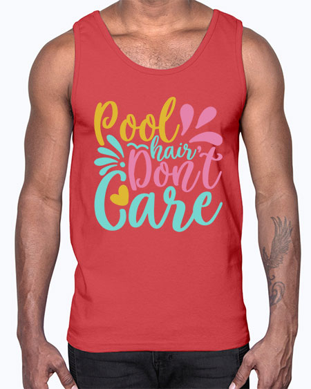 POOL HAIR DONT CARE Style 6#- summer- Cotton Tank