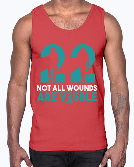 PTSD Awareness Month Support 10#- PTSD- Cotton Tank