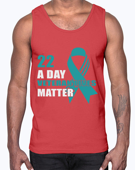 PTSD a Day Veteran 12#- PTSD- Cotton Tank