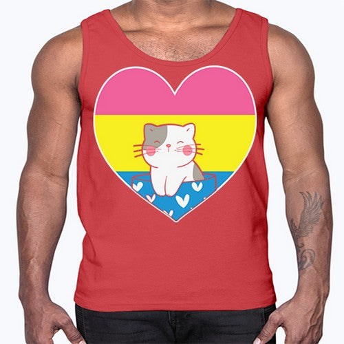 Pansexual Kawaii Cat Anime Art Anime 272#- anime- Cotton Tank