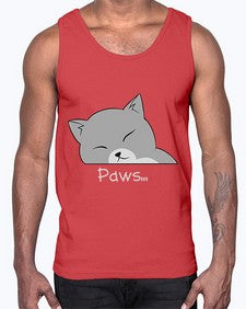 Paws- cats- Cotton Tank