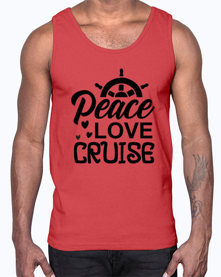 Peace love cruise 01#- summer- Cotton Tank
