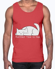 Perfect Time to Nap- cats- Cotton Tank