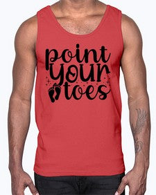 Point your toes 172#- ballet- Cotton Tank