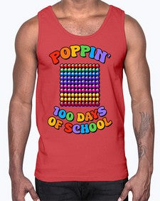 Poppin my way through 650#- one hundred days- Cotton Tank