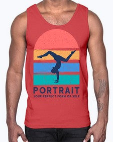 Portrait Your Perfect Form of Self 492#- yoga- Cotton Tank