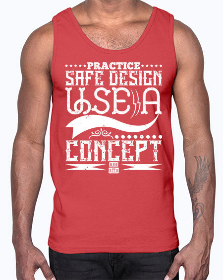 Practice safe design Use a concept Style 344#- architect- Cotton Tank