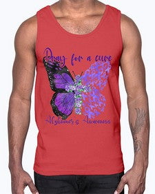 Pray For A Cure AlzheimerS Awareness 208#- alzheimers- Cotton Tank