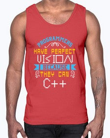 Programmers have perfect vision 18#- computer- Cotton Tank
