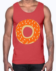 Pumpkindonut 204#- cartoon food- Cotton Tank