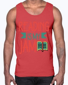 Reading is my jam 702#- librarian- Cotton Tank