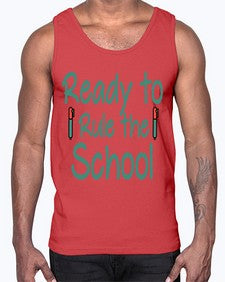 Ready to Rule the School 740#- graduation- Cotton Tank
