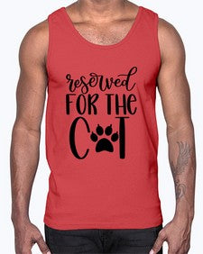 Reserved For The Cat Style 104#- cats- Cotton Tank
