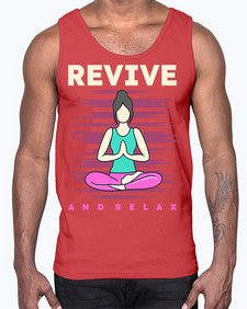Revive and Relax 500#- yoga- Cotton Tank
