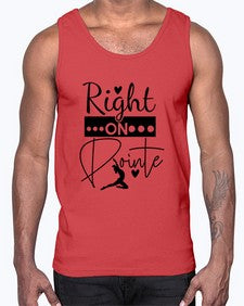 Right on pointe 182#- ballet- Cotton Tank