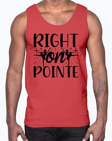 Right on pointe 183#- ballet- Cotton Tank