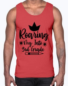 Roaring My Into third Grade 766#- third grade- Cotton Tank