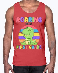 Roaring to first Grade Trex 768#- first grade- Cotton Tank