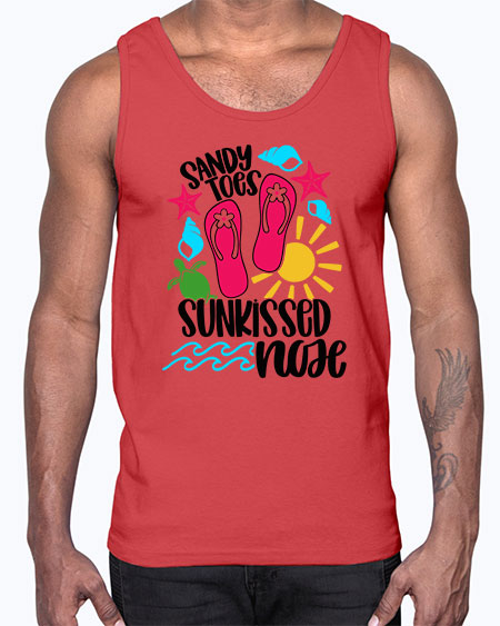 Sandy Toes Sunkissed Nose Style 27#- summer- Cotton Tank