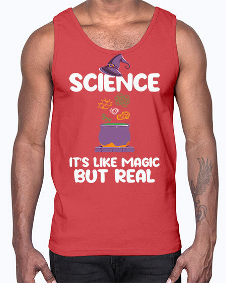 ScienceItsLikeMagicButScientistSkinite Scientist Skinite 48#- general science- Cotton Tank