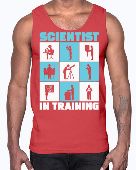 ScientistInTrainingScienceScientistSkinite Scientist Skinite 40#- general science- Cotton Tank