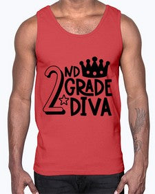 Second Grade Diva 812#- second grade- Cotton Tank