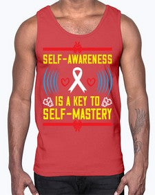 Self wareness is a key to self mastery Style 32#- Self awareness- Cotton Tank