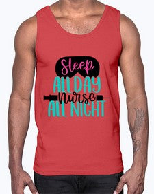 Sleep All Day Nurse All Style Style 1399#- nurse- Cotton Tank