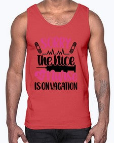Sorry The Nice Nurse Style Style 1422#- nurse- Cotton Tank
