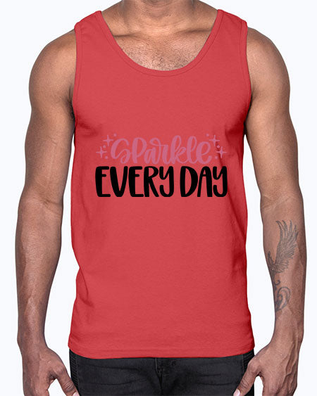 Sparkle Every Day Style 21#-makeup Cotton Tank