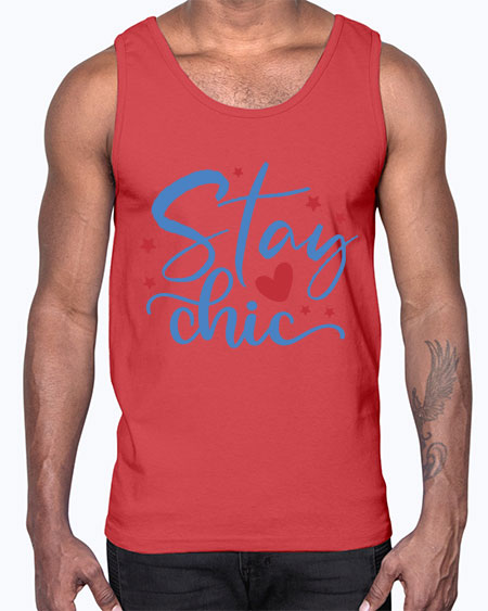 Stay Chic 150#-  fashion- Cotton Tank