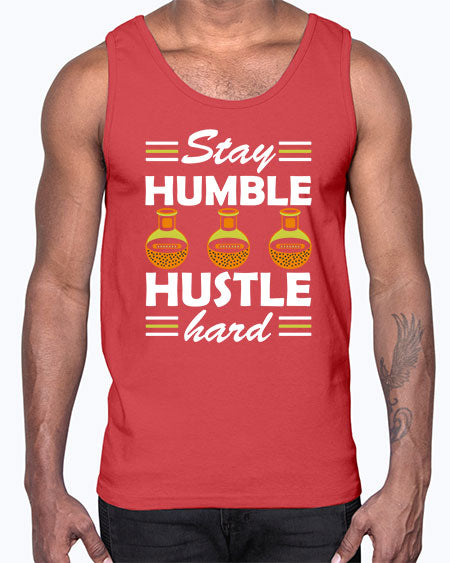 StayhumblehustlehardScience tshirt design Sciencetshirtdesign 24#- general science- Cotton Tank