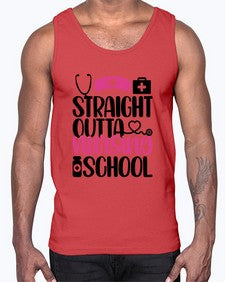 Straight Outta Nursing Style Style 1426#- nurse- Cotton Tank