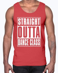 Straight outta dance class 190#- dance2- Cotton Tank