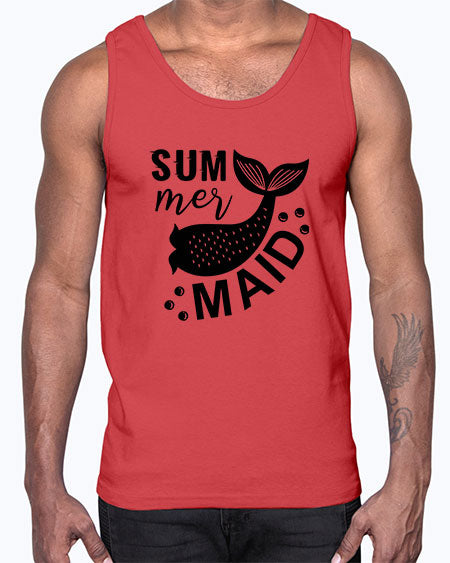 Sum mer maid 01#- summer- Cotton Tank