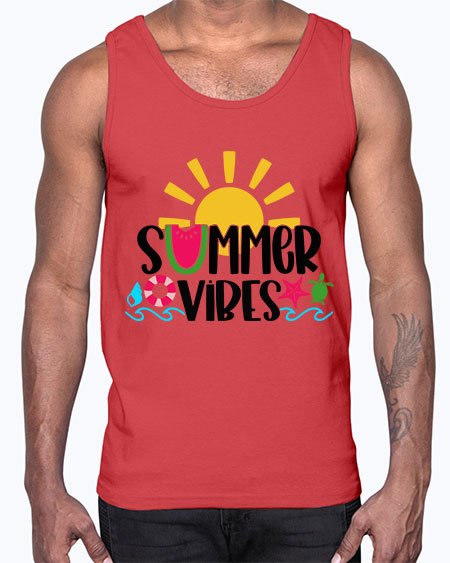 Summer Vibes Style 19#- summer- Cotton Tank