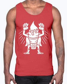 Super ice cream 246#- cartoon food- Cotton Tank