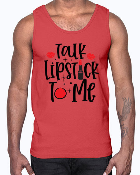 Talk Lipstick To Me Style 218#-makeup Cotton Tank