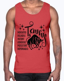 Taurus 486#- taurus- Cotton Tank