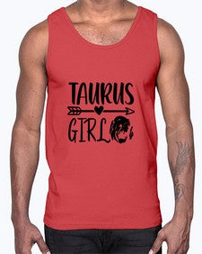 Taurus girl 498#- taurus- Cotton Tank