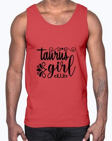 Taurus girl 499#- taurus- Cotton Tank