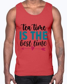 Tea Time Is The Best Time 1614#- tea- Cotton Tank